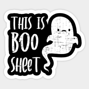 This Is Boo Sheet Ghost Pumpkin Sticker